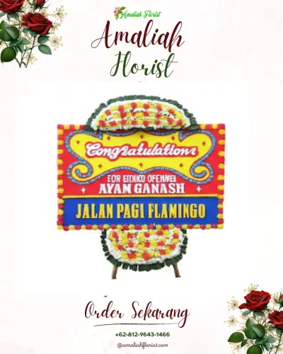Bunga Papan Congratulation di Pekauman Kulon